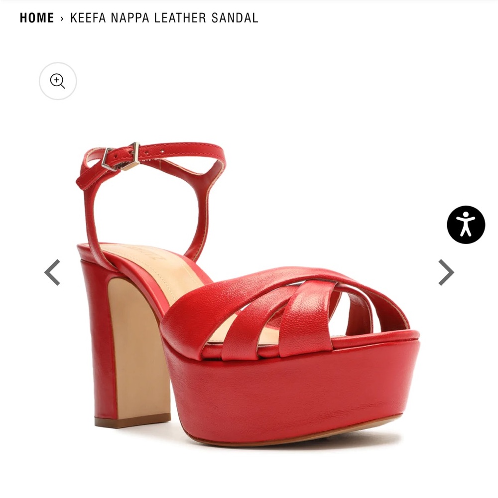 Brand new Schutz Keefa red platforms